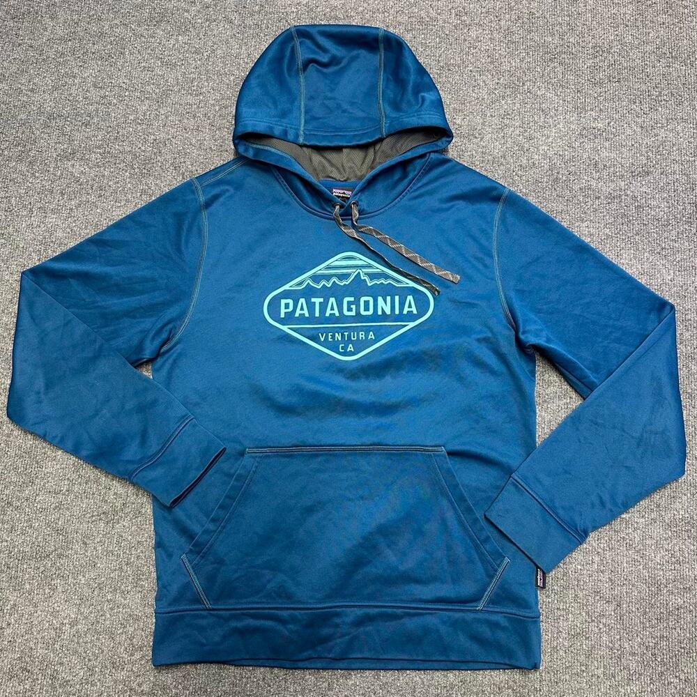 Patagonia Men’s Fitz Roy Crest Polycycle Hoody Outdoor Performance Sweatshirt M